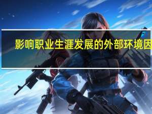 影响职业生涯发展的外部环境因素