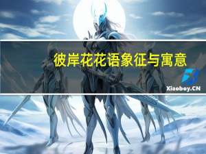 彼岸花花语象征与寓意