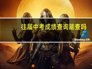 往届中考成绩查询 能查吗