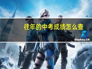 往年的中考成绩怎么查