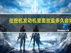 往挖机发动机里面放盐多久会坏
