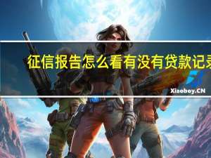 征信报告怎么看有没有贷款记录（征信报告怎么看有没有问题）