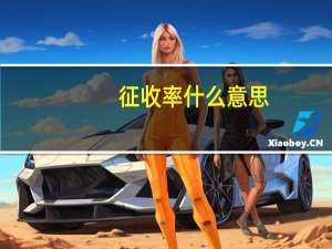 征收率什么意思