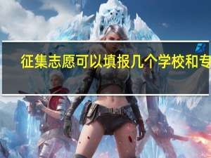 征集志愿可以填报几个学校和专业