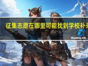征集志愿在哪里可能找到学校补录呢