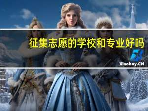征集志愿的学校和专业好吗