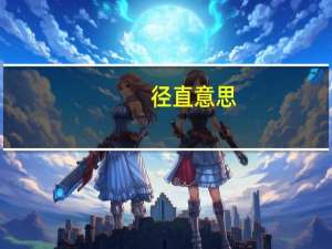 径直意思（径直）