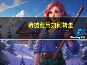 待摊费用如何转走