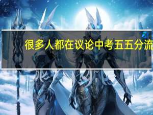 很多人都在议论中考五五分流，分流对未来的发展有哪些影响