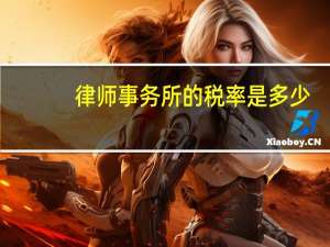 律师事务所的税率是多少