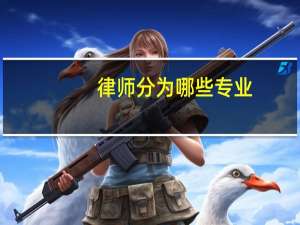 律师分为哪些专业