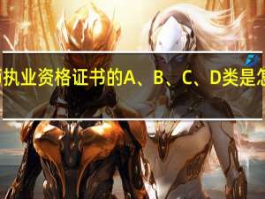 律师执业资格证书的A、B、C、D类是怎么划分的，分别是什么意思