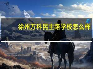 徐州万科民主路学校怎么样