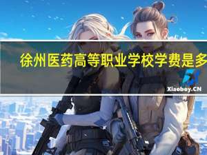 徐州医药高等职业学校学费是多少