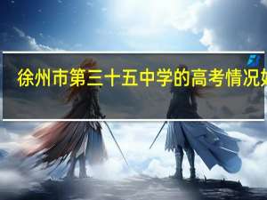 徐州市第三十五中学的高考情况如何