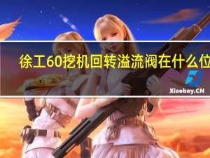 徐工60挖机回转溢流阀在什么位置