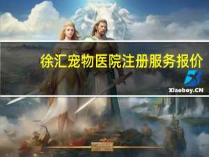 徐汇宠物医院注册服务报价
