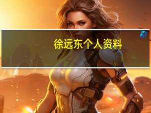 徐远东个人资料（徐旭东-台湾远东集团董事长介绍）