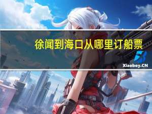 徐闻到海口从哪里订船票
