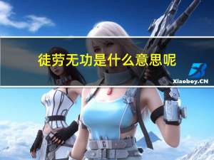 徒劳无功是什么意思呢（徒劳无功是什么生肖）