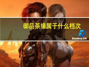 御品茶缘属于什么档次