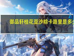 御品轩 桂花豆沙粽卡路里是多少