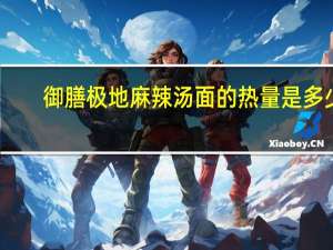 御膳 极地麻辣汤面的热量是多少
