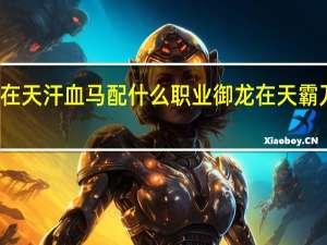 御龙在天汗血马配什么职业 御龙在天霸刀骑什么马