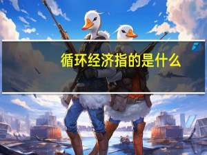 循环经济指的是什么