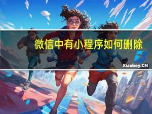 微信中有小程序如何删除