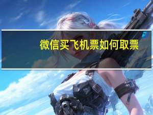 微信买飞机票如何取票