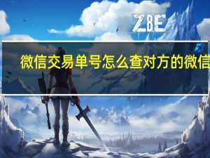 微信交易单号怎么查对方的微信号（微信交易单号查询对方）