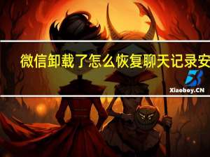 微信卸载了怎么恢复聊天记录安卓（微信卸载了怎么恢复聊天记录）