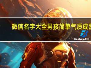微信名字大全男孩简单气质成熟（微信名字大全男孩）