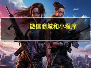 微信商城和小程序