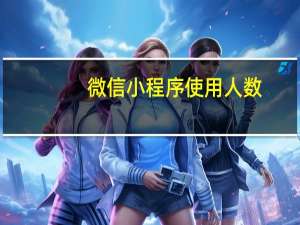 微信小程序使用人数