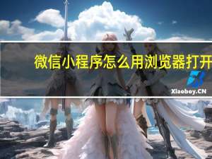 微信小程序怎么用浏览器打开（微信小程序怎么用）