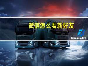 微信怎么看新好友