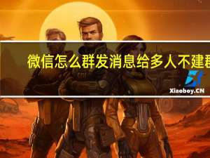 微信怎么群发消息给多人不建群（微信怎么群发信息）