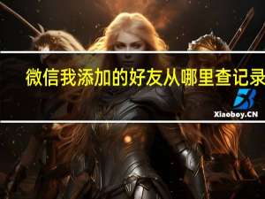 微信我添加的好友从哪里查记录呢（微信添加朋友未通过的记录在哪里看）