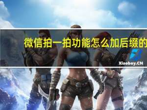 微信拍一拍功能怎么加后缀的（微信拍一拍功能怎么加后缀）