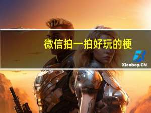 微信拍一拍好玩的梗