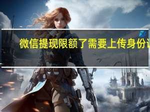 微信提现限额了需要上传身份证（微信提现限额）