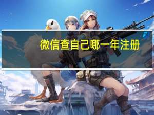 微信查自己哪一年注册（怎么看微信是哪一年注册的）