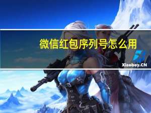 微信红包序列号怎么用（微信红包序列号）