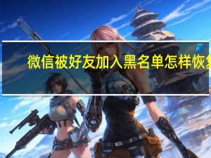 微信被好友加入黑名单怎样恢复（微信黑名单怎么恢复好友）