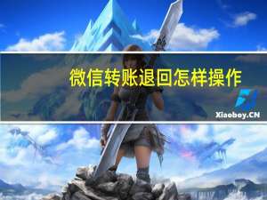 微信转账退回怎样操作（微信转账退回怎么退）