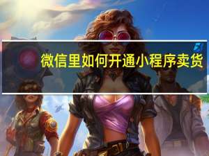 微信里如何开通小程序卖货