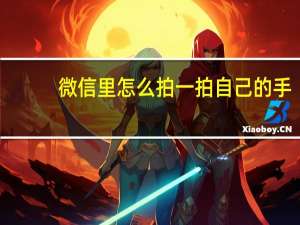 微信里怎么拍一拍自己的手（微信里怎么拍一拍）