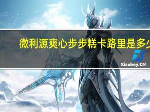 微利源 爽心步步糕卡路里是多少